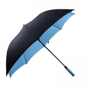 二重層の風の抵抗力がある安定した雨のCutomizedのロゴの印刷のゴルフ傘