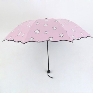 手動開いた機能3折る傘が付いている色の変更雨傘