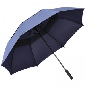 カスタム印刷二重層ゴルフ傘と自動オープン傘